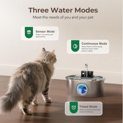 PawFlow™ Steel Water Dispenser