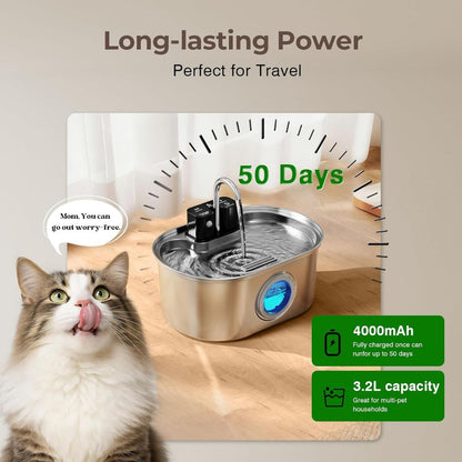 PawFlow™ Steel Water Dispenser