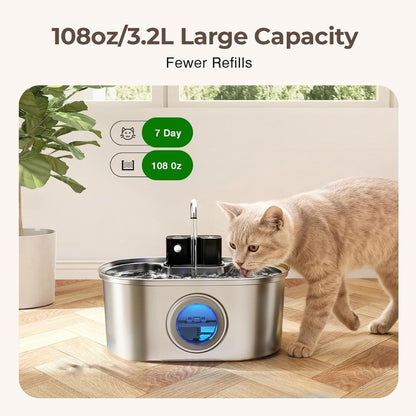 PawFlow™ Steel Water Dispenser